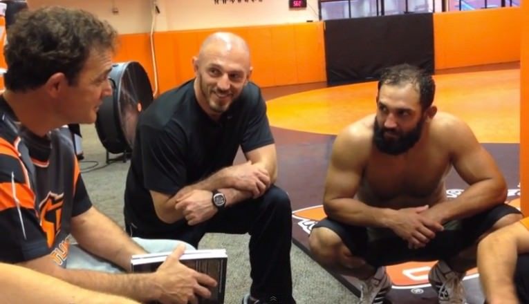 Mike Dolce with Coach John Smith and Johny Hendricks 