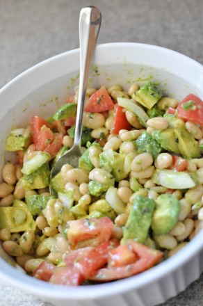 avocado-white-bean-salad